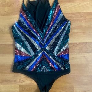 Express Sequin Bodysuit